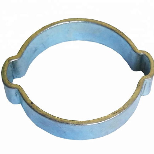 Zinc Plated Types Of Double Ear Hose Clamp
