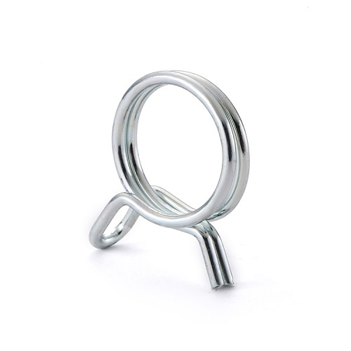 Stainless steel galvanized spring type double wire hose clamp