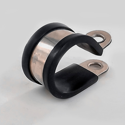 Quality And Standard P Type Rubber Lined Zinc Plated Steel Hose Clamp Made In China Factory