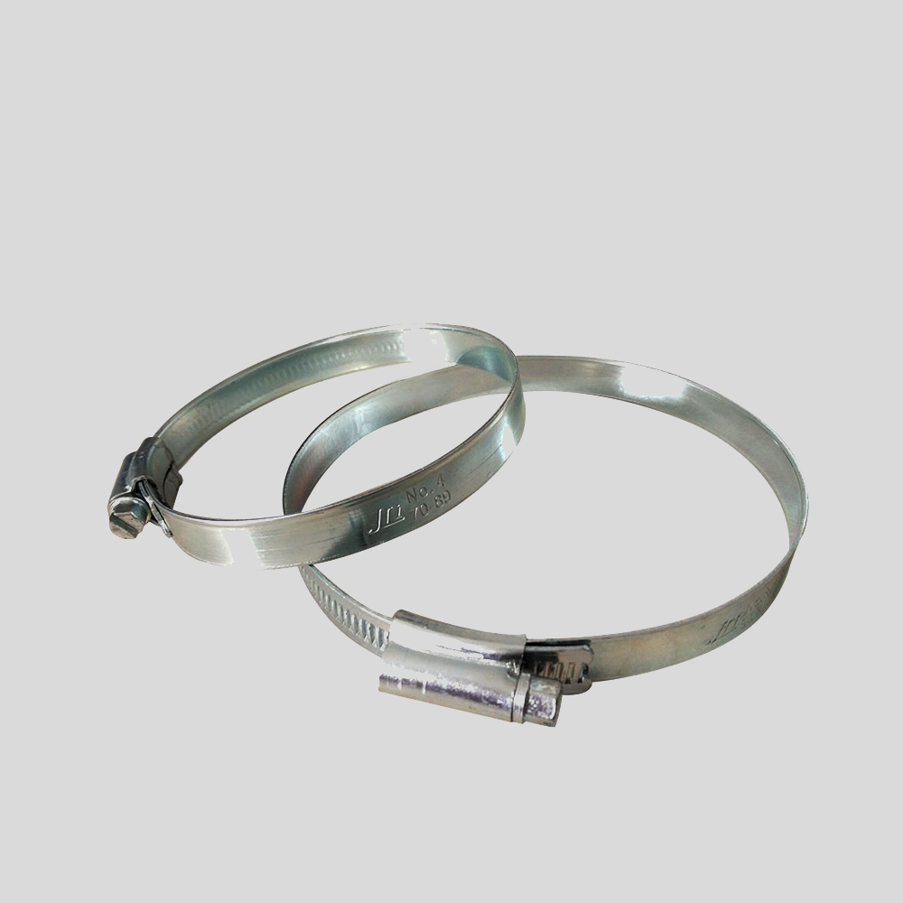 Wholesale 3-8 Inch Galvanized Steel BS5315 Worm Gear Drive British Type Hose Clamp With Welding Spot