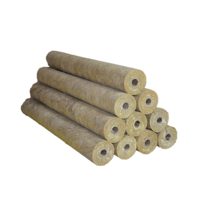 High Density 120kg/m3 Rock Insulation Wool Pipes