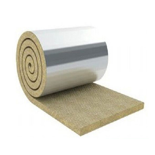 Waterproof and fireproof rock wool blanket construction materials