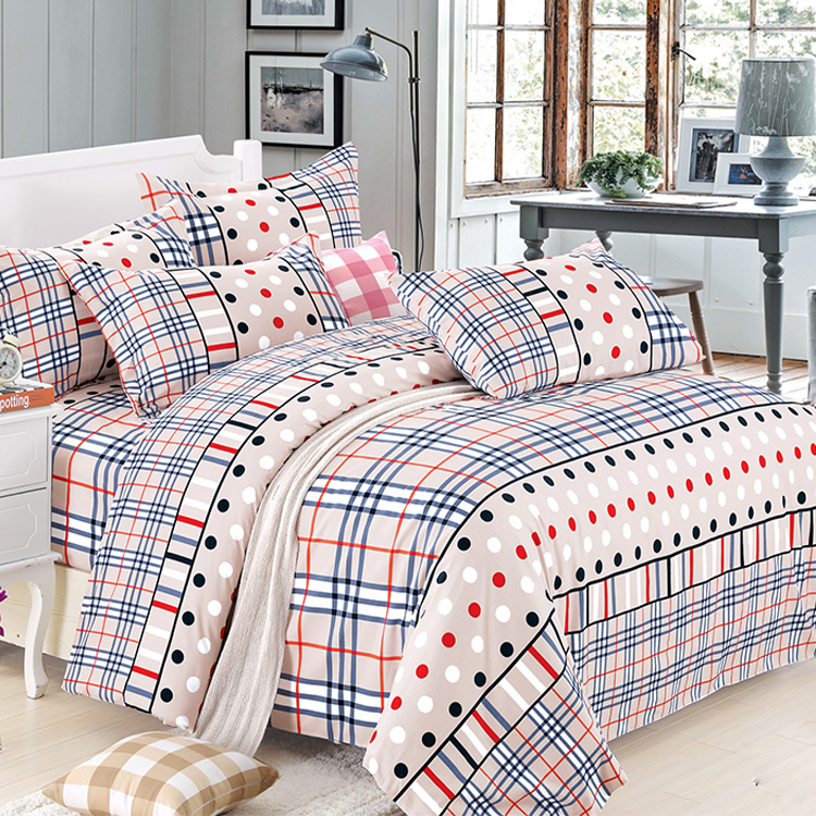 Simple Stripe Cotton Four-piece Set