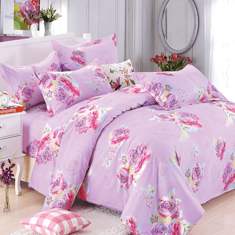 Top quality wholesale luxury 4pcs silk wedding bedding sets price