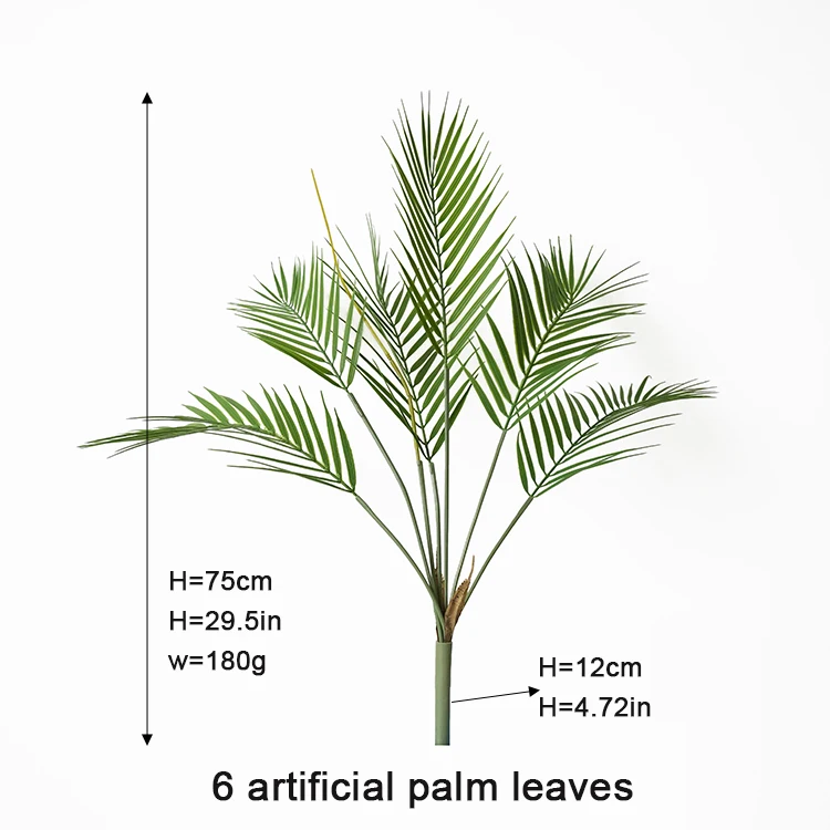  Artificial Plants Palm Leaves