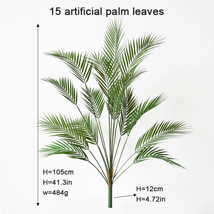  Artificial Plants Palm Leaves