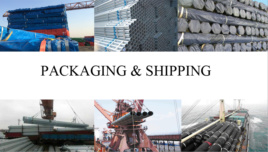 packaging and shipping of hot galvanized steel pipe made in China