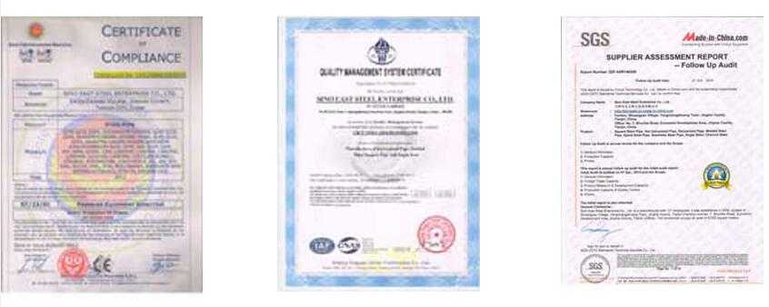 certificate of sino