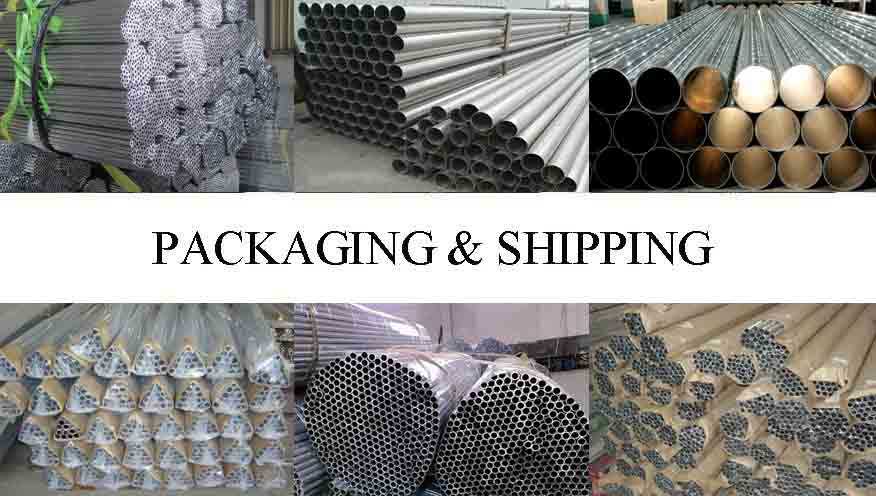 Packaging and shipping of Aluminum pipe rack For Building