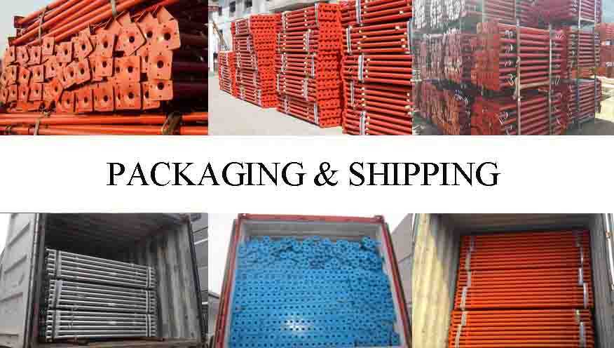 packaging and shipping of High quality steel prop in china