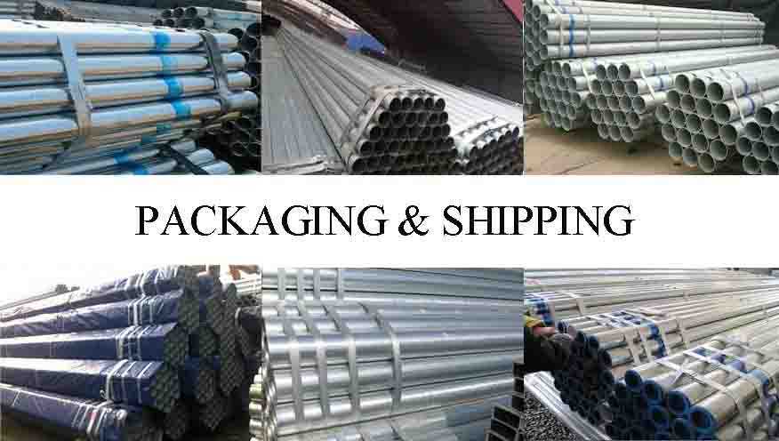 PACKAGING AND SHIPPING OF Galvanized scaffolding tube from factory