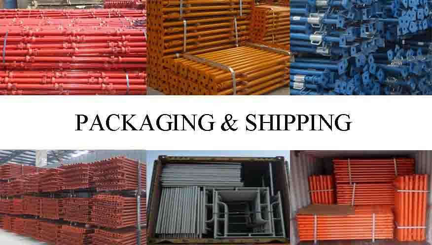 Packaging and shipping of ladder scaffolding system in china