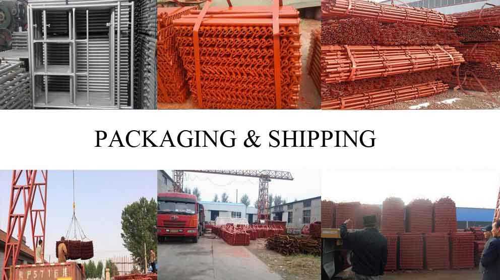Packaging and shipping of Original Chinese Roof scaffolding