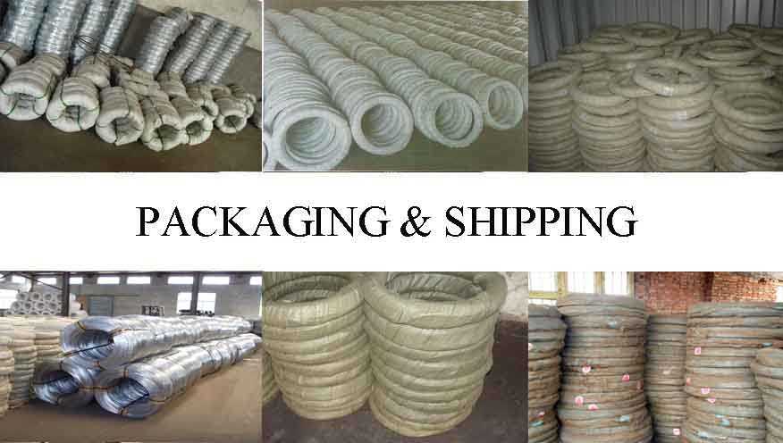 Packaging & Shipping of Hot dipped galvanized wire