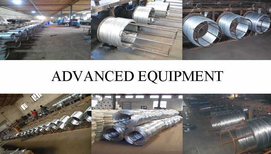 Equipment of galvanized wire