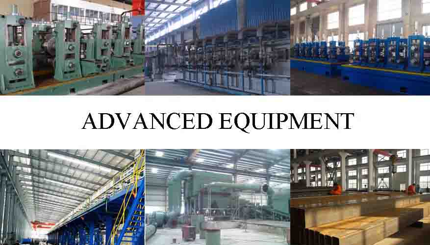 advance equipments of Black rectangule pipe