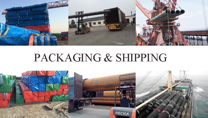 packaging and shipping of 235B ERW carbon steel pipe factory price