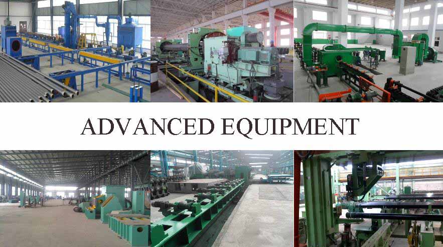 advance equipment of ASTM A53b erw steel pipe factory price