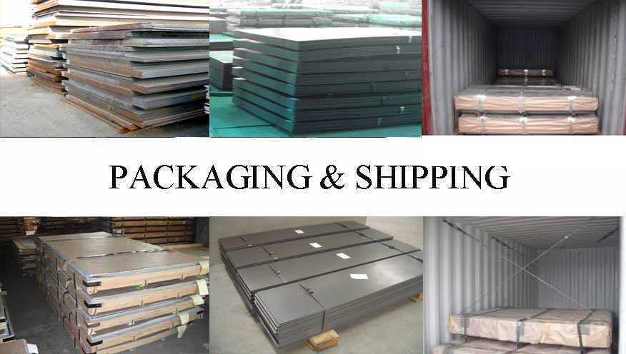 Packaging & Shipping of Q215 Q235 Steel sheet supplier