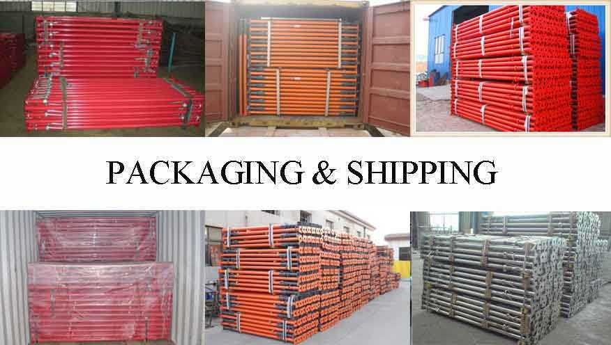 Packaging & Shipping of 400-500 USD per TON Scaffolding prop supplier in Vietnam