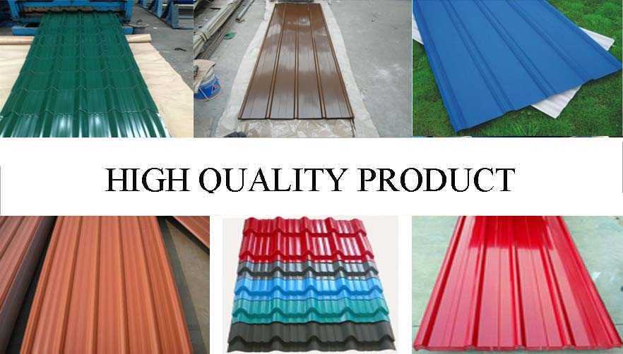 High quality product of PPGI Roof Sheeting supplier in China