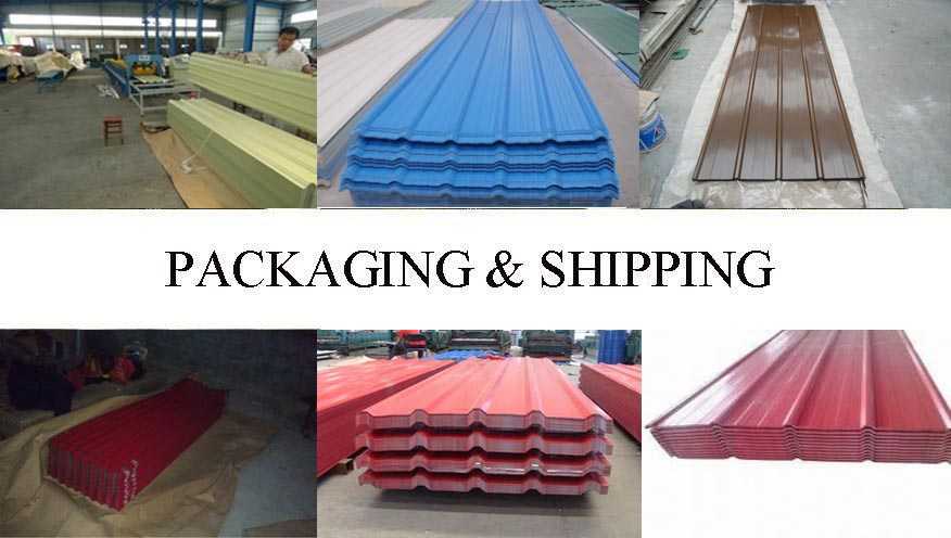Packaging & Shipping of PPGI Roof Sheeting supplier in China