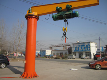 Electric Driven 5T Lifting Column Type Jib Crane Supplier For Sale