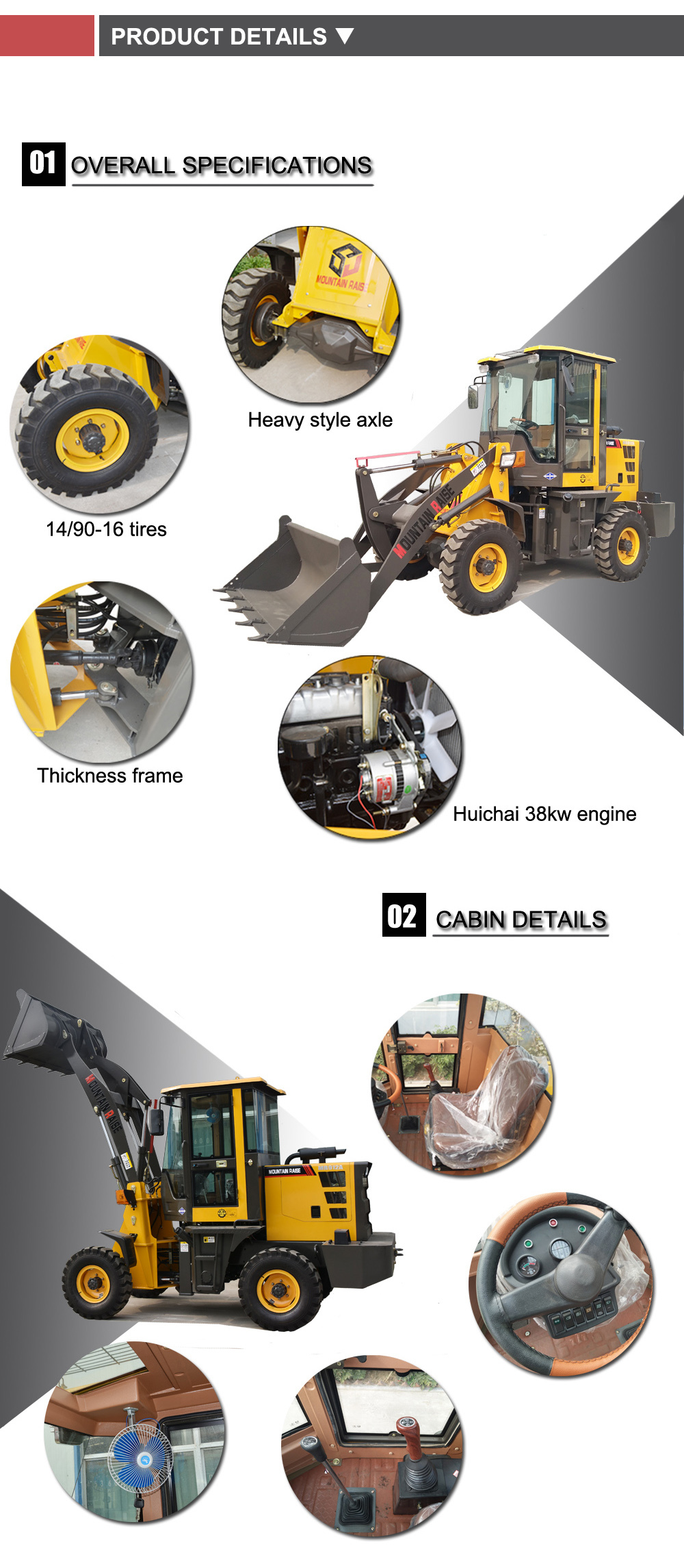 China Heavy Equipments Avant zl10 Mini Wheel Loader for Sale