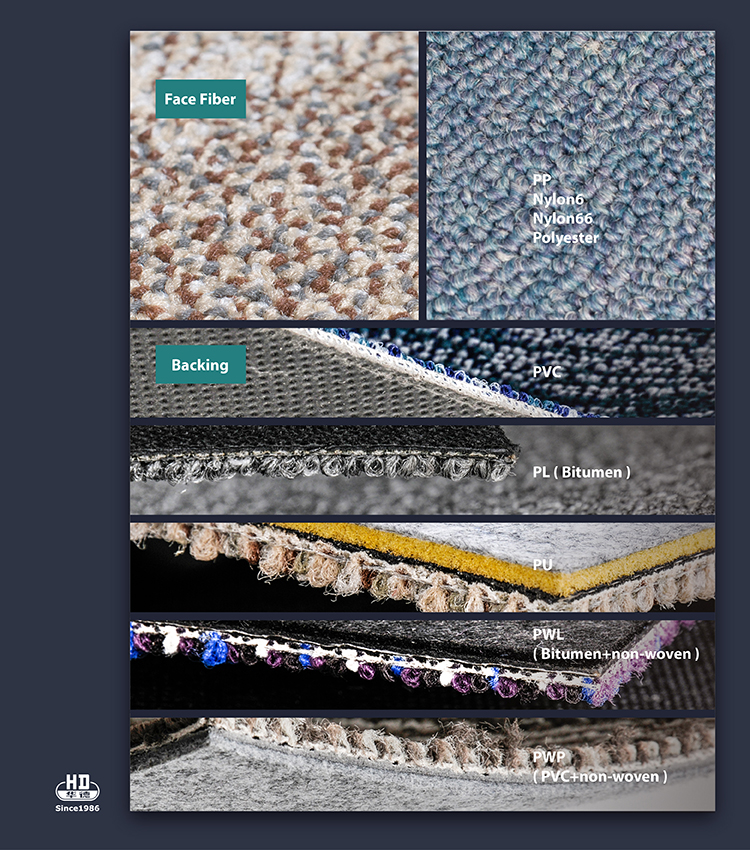 China Supplier Artist Hot Sale Plush Carpet Tiles