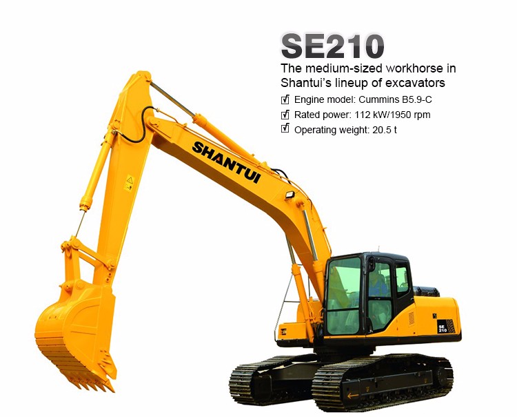 Shantui SE210 new excavator price
