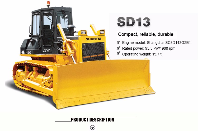 best price heavy machinery Shantui SD13 crawler bulldozer types for sale