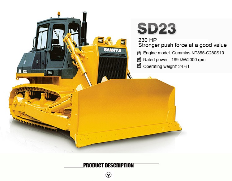 Bulldozer manufacturers Shantui SD23 sell in India