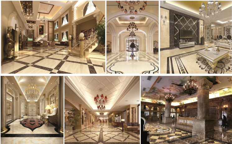 Flower Marble Floor Design Different Types of Granite Tiles
