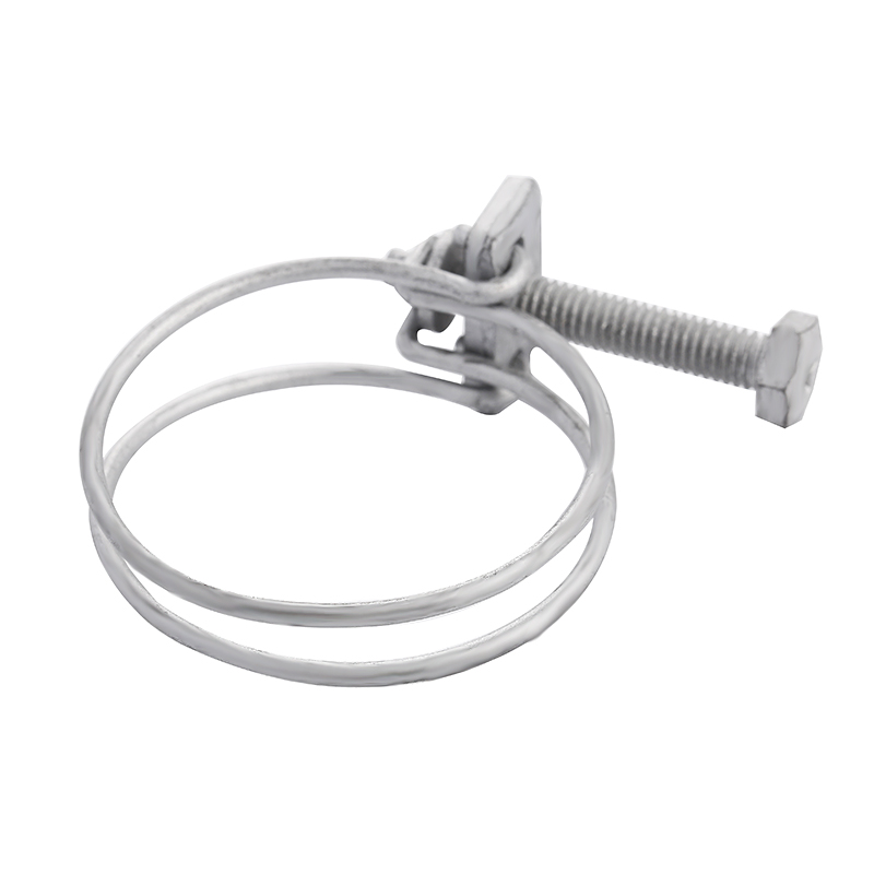 Double wire hose clamp