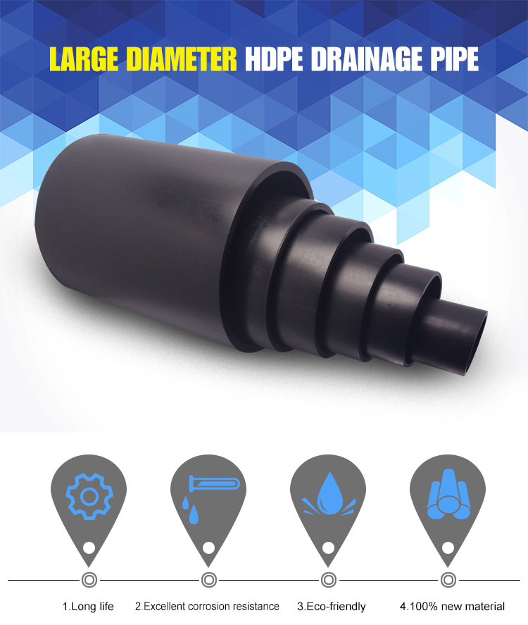 Watermark AS NZS 4401 5065 standard HDPE PE soil sewerage waste water drainage and vent applications pipe