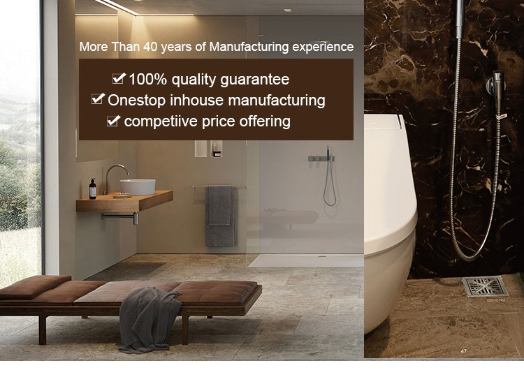 Bathroom 42mm Stainless Steel Outlet Shower Pop Up Floor Drain